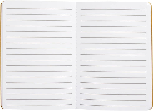 Paper Junkie 12 Pack Journals for Kids: Let's Be Happy Journals Bulk, Kraft Paper Notebooks, 80 Lined Pages