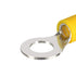 ESUPPORT 100Pcs Yellow Copper Ring Insulated Terminal Connectors, 10-12 Ga Crimp Wire Electrical Cable Kit