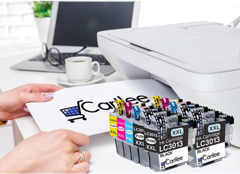Cartlee 10-Pack Compatible Ink Cartridges for Brother LC3013 LC-3013, Replacement for LC3011 Ink Cartridges (4BK, 2X