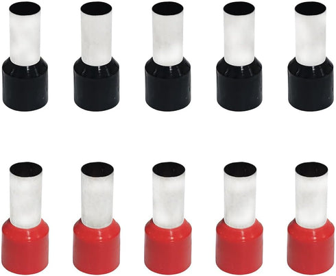 100 Pcs AWG1 Wire Ferrules Terminals, Insulated E50-20 Ferrule Cord Pin End Connectors for Car Audio, Electric,