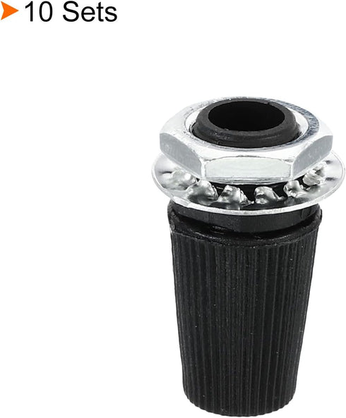 PATIKIL 10Pcs Lighting Cord Grips Connector, Carbon Steel Light Cable Glands, for Wiring Hanging Light Ceiling Pendant