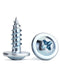 #8 x 1/2" Zinc Plated Phillips Wafer Modified Truss Head Twinfast Point Self Tapping Wood Dura-Screws, 290 PCS (1 LB)