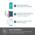 2-Gang HS200-2, 2.4GHz Kasa Smart Switch Single Pole,Neutral Wire Required, Wi-Fi Light Switch Compatible with Alexa
