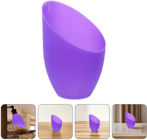 2Pcs 5.11 4.33 1.96 Inch Amosfun Inclined Horseshoe Lampshades Plastic Covers for Led Floor and Table Lamps Unique