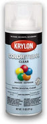 Krylon K05562007 COLORmaxx Acrylic Clear Finish, Satin Crystal Clear, 11 Ounce for Indoor/Outdoor Use