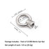 Lependor M8 Metric Ring Shape Lifting Eye Nut, 304 Stainless Steel Fastener, 10 Pcs M8 (5/16")