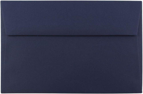 JAM PAPER A9 Premium Navy Blue Invitation Envelopes - 5 3/4 x 8 3/4 - 100/Pack