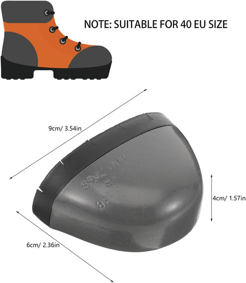 DOITOOL 1 Pair Steel Toe Covers for Work Shoes, Safety Shoe Toe Guard Inserts, Suit for 7 US Size