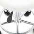 Volowoo Semi-PU Leather Nylon Stool,Multi-Purpose Adjustable Spa Bar Stool on Wheel for Work, Office, Desk, Salon