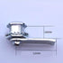 Gas Meter Cam Lock & Key, Zink Alloy Electric Meter Door Cabinet Box Latch Locker Kit for Hardware Tool