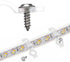 WokHok 100 Pack 10mm IP65 5050 Fixing,100 Strip Light Mounting Bracket,Transparent Fixing Clips for Wide Waterproof LED