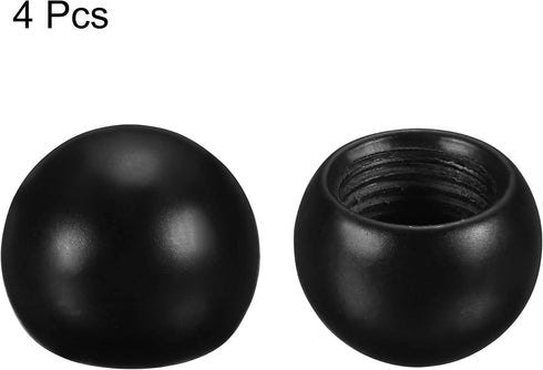 MECCANIXITY M10 15mm Pack 4 Lamp Finial Cap Knob, Dia. Female Nuts Lamp Decoration Accessories for Lamp Harp Top