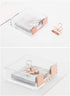 Set Rose Gold Memo Pad Holder Pencil Cup Self-Stick Notes Cube Tray Desktop Accessories Dispenser for Office Home