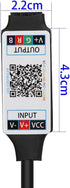 TOPXCDZ 5V 12V 24V Mini RGB Bluetooth Controller DC Music BT Smart APP Controller Light Strip Control for RGB LED Strip