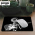 Gaming Mouse Pad, Custom Design Abstract x-ray Skull Skeleton Playing Guitar, 9.5 X 7.9 Inch