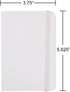 JAM Paper Hardcover Notebook, Small Journal, 3 1/2" x 5 1/2", White, 100 Lined Sheets, Sold Individually