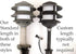 Frosted Plastic Lens Globe for 3 Tier Metal Low Voltage Path Lights, Compatible with Malibu Landscape Lighting, 3 Pack