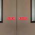 Classic Slide Door Sign - Silver, Medium (1 Pack)