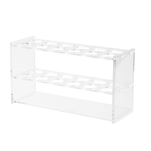 Acrylic Test Tube Holder Rack, 2x6 Wells, 12 Sockets for 50ML Test Tubes, Clear Acrylic Lab Stand