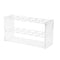 Acrylic Test Tube Holder Rack, 2x6 Wells, 12 Sockets for 10ML Test Tubes, Clear Acrylic Lab Stand