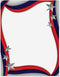 Spangled Stars Patriotic Letter Papers, Set of 25 American Flag Stationery, 8 1/2" x 11"