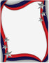 Spangled Stars Patriotic Letter Papers, Set of 25 American Flag Stationery, 8 1/2" x 11"