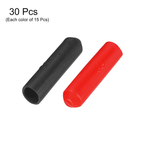 MECCANIXITY 30Pcs Heat Shrink End Cap, 8mm ID x 35mm L, 3:1 Ratio Waterproof Adhesive Tubing Caps