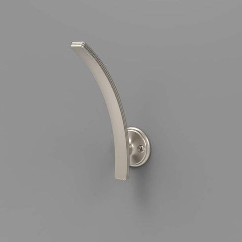 Hickory Hardware Transitional P2145-SN-5B American Diner Collection Wall Hangers, 5 Pack, Satin Nickel Finish