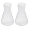 PATIKIL 100ml Plastic Erlenmeyer Flask with Screw Caps, 2 Pack Narrow Mouth Conical Flask for Laboratory, Clear