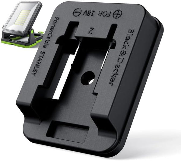 2-in-1 Pre-Installed LED Work Light Pins for Black+Decker 18v 20v Batteries