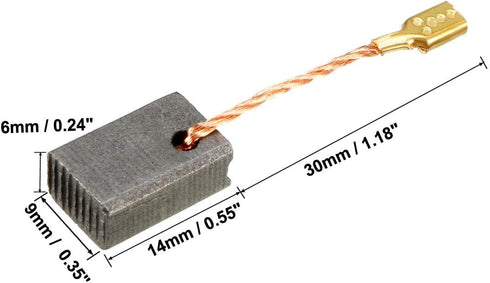 uxcell Carbon Brushes,for Electric Motor,14mmx9mmx6mm,Power Tool,Polisher,Replacement Repair Part 10pcs