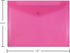 JAM PAPER Plastic Envelopes with Snap Closure, Letter Booklet, 9 3/4 x 13, Fuchsia Pink, 12/Pack