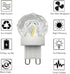 Lxcom Lighting G9 LED Bulb 2W Dimmable, Globe Crystal LED Light Bulbs, 20W Equivalent, Daylight White 6500K, 4 Pack.