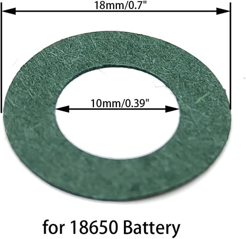 500PCS 18650 Lithium Battery Insulator Ring, Self Adhesive Hollow Paper Pad for Electrical Insulating Adhesive