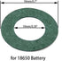 500PCS 18650 Lithium Battery Insulator Ring, Self Adhesive Hollow Paper Pad for Electrical Insulating Adhesive