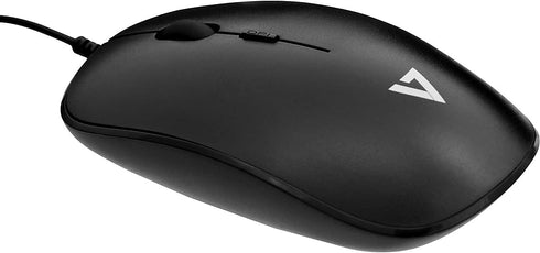 V7 USB 4-Button Black Wired Optical Mouse with Adjustable DPI - MU200