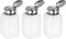3pcs Solvent Alcohol Dispensers, 200ml Push Down Liquid Dispenser Pump with Stainless Steel Lid for Acetone