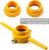 6Pcs PVC Thread Maker Tool Kit, Plastic Pipe Threader with 3 Dies 1/2", 3/4" and 1" NPT Manual Hand Tool