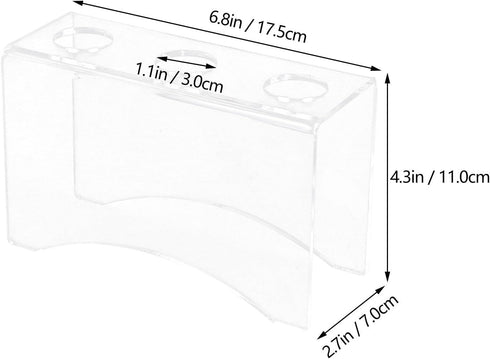 3-hole (3cm Yardwe Ice Cream Cone Holder Stand, U-shaped Diameter) Desktop Multi-cone Rack for Restaurant and Party