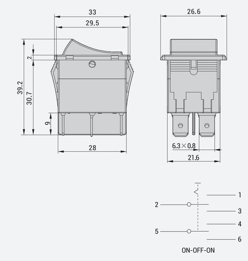 HQRP On-Off-On Power Switch, Compatible with KEDU HY12-9-5, Grizzly G4015Z Combo Lathe Power Tools