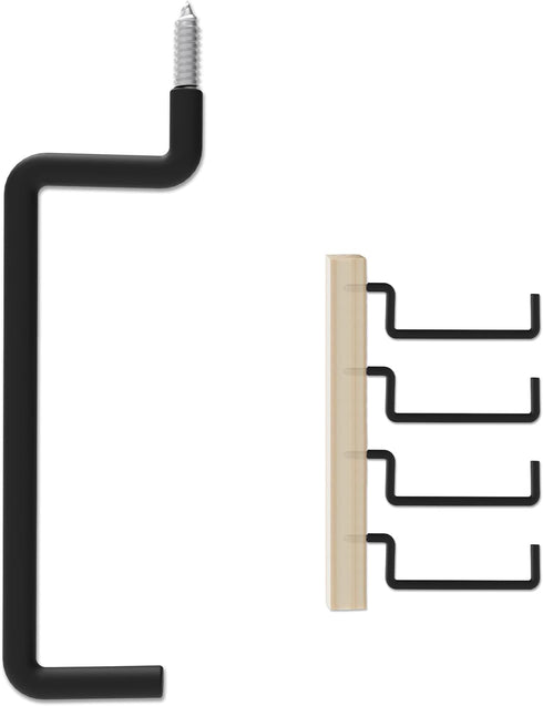 POETISKE Ladder Hooks Screw in Storage Hanger Wall Mount Heavy Duty Shelf