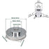 Zeelo 2PCS Set GT2 Synchronous Wheel, 20&80 Teeth 12mm Bore Aluminum Timing Pulley with 250mm Belt