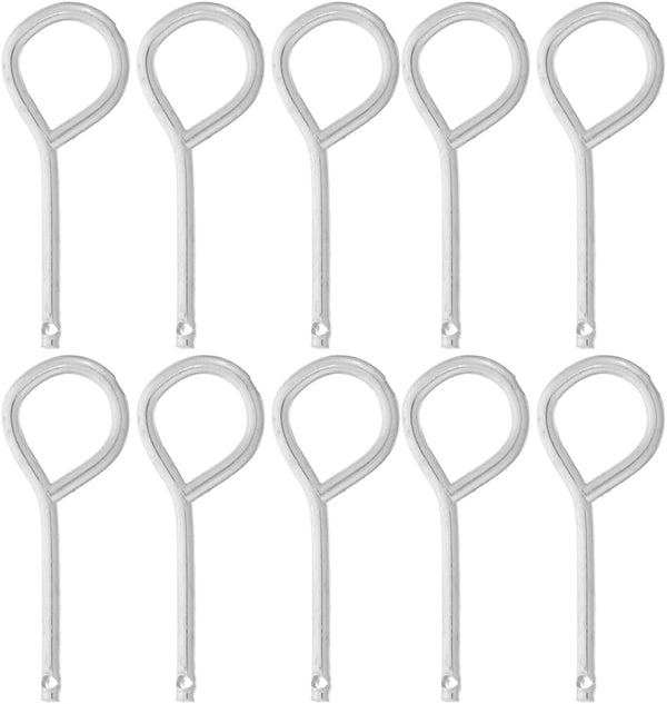 SUPVOX 10pcs Lock Pins, Durable Iron Pull Pin Replacement for Fire Safety Equipment, Essential Accessory for Office and