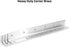 4 Pack 10.8" Wood,275mm L Bracket, Heavy Duty Corner Brace, Metal Shelf Bracket Angle Bracket for Shelves, Polished