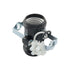 WELWIK Bulb E27 Black Phenolic Resin Double Socket Medium Sized Base with Terminal Block Suitable for Chandeliers
