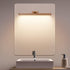 WDLT 360Rotatable Dimmable Wooden LED Battery Wall Light with Touch Switch Magnetic Cabinet Lamp Mirror Light USB