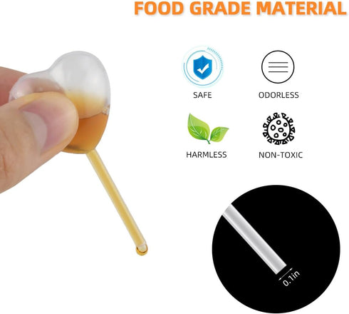 60 Pieces 4ml Plastic Pipettes Squeeze for Cupcakes, Chocolate, Strawberries, Liquid Transfer Dropper Injector Mini