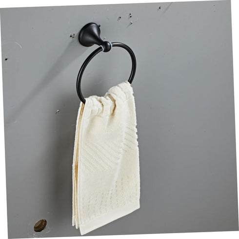Set Gadpiparty Stainless Steel Bathroom Towel Holder Black Towel Rack with Elegant Design Space-Saving
