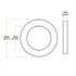 uxcell Nylon Flat Washers M3, 8mm OD, 3mm ID, 1mm Thickness, Sealing Gasket for Faucet Pipe Water Hose, Clear, Pack of