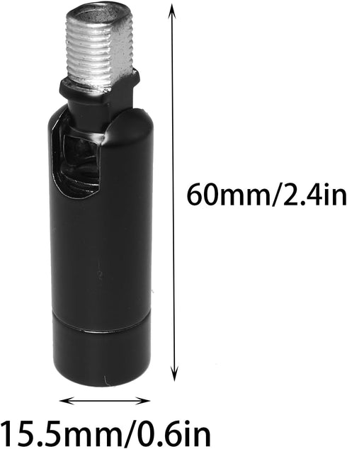 TAODAN 2PCS 180 15.5x60mm Black Tilt Top Light Adaptors Degree Pendant Track Metal Suspension Fittings Multifunctional